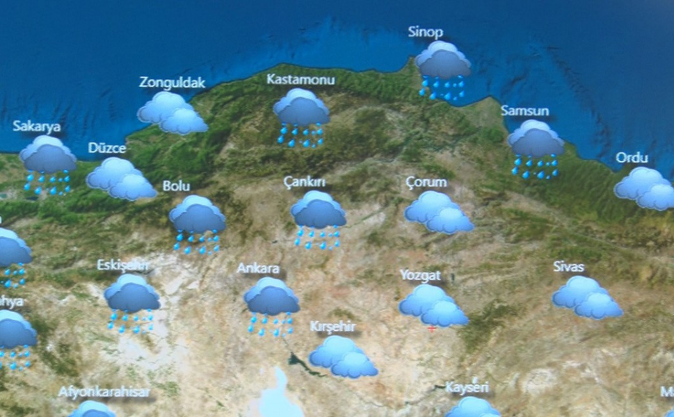 Hafta sonuna kadar ülkenin tamamında yağışlar bekliyoruz