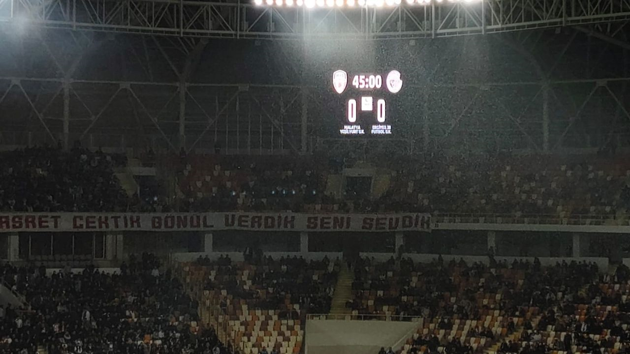 Yeşilyurtspor Erciyes 38 Fk Karşılaşması İlk Yarı Berabere Bitti (1) Malatyahaber