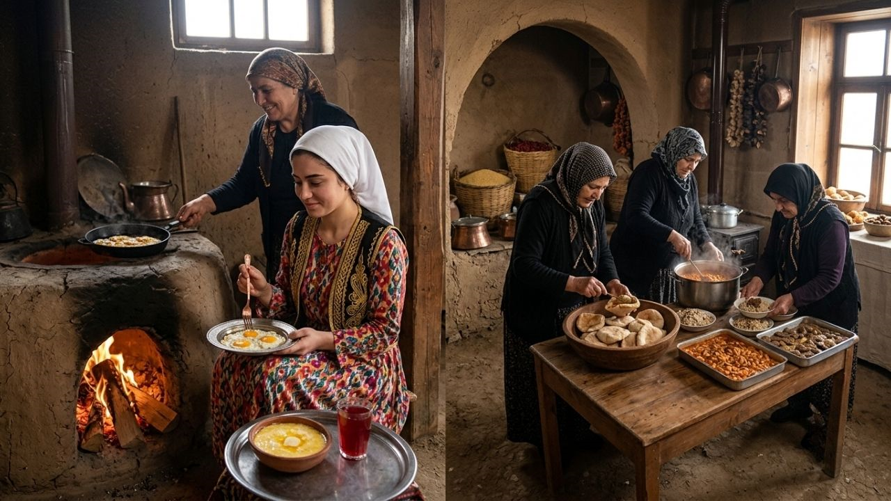Gelinlere Yağda Yumurta, Ateşe Saygı! İşte Orduzu’nun Ilginç Mutfak Gelenekleri (5) Malatyahaber-1