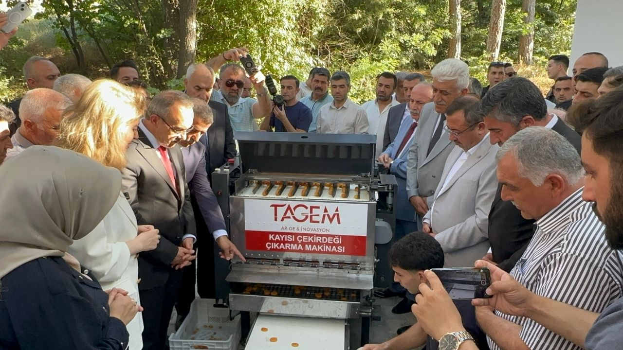 Malatya’da Kayısı Çekirdeği Çıkarma Makinesi Geliştirildi! 16 Kişinin Işini Yapıyor (1) Malatyahaber