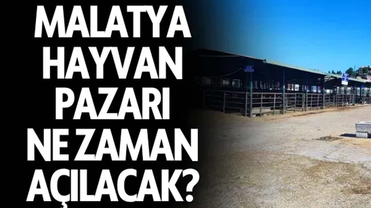 Malatya Hayvan Pazarı ne zaman açılacak?