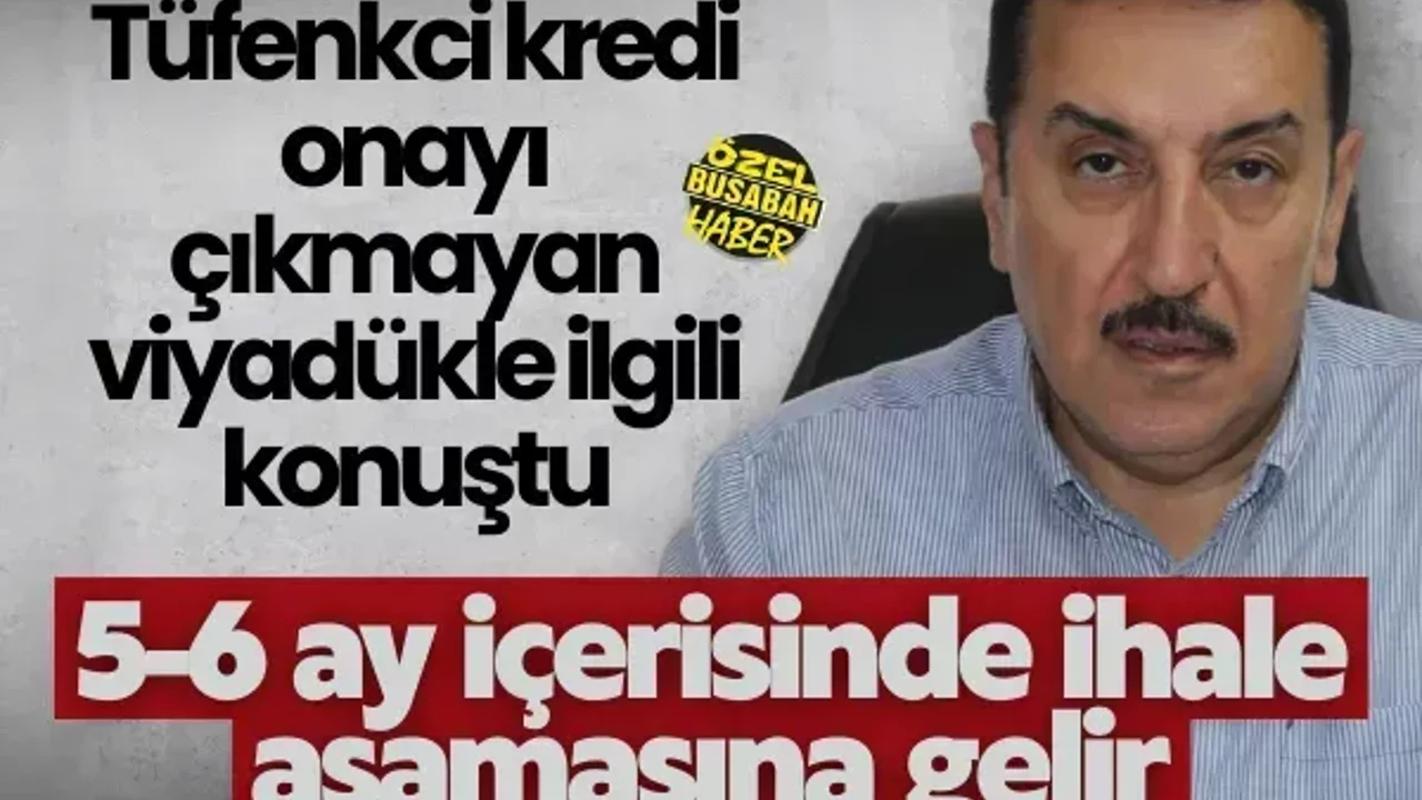 Tüfenkci kredi onayı çıkmayan viyadükle ilgili konuştu: 5-6 ay içerisinde ihale aşamasına gelir