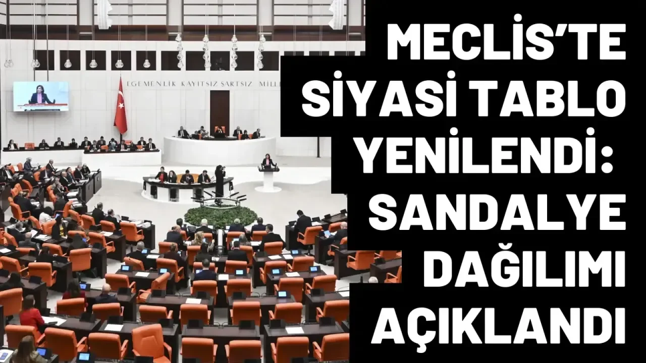 Meclis’te siyasi tablo yenilendi: Sandalye dağılımı açıklandı