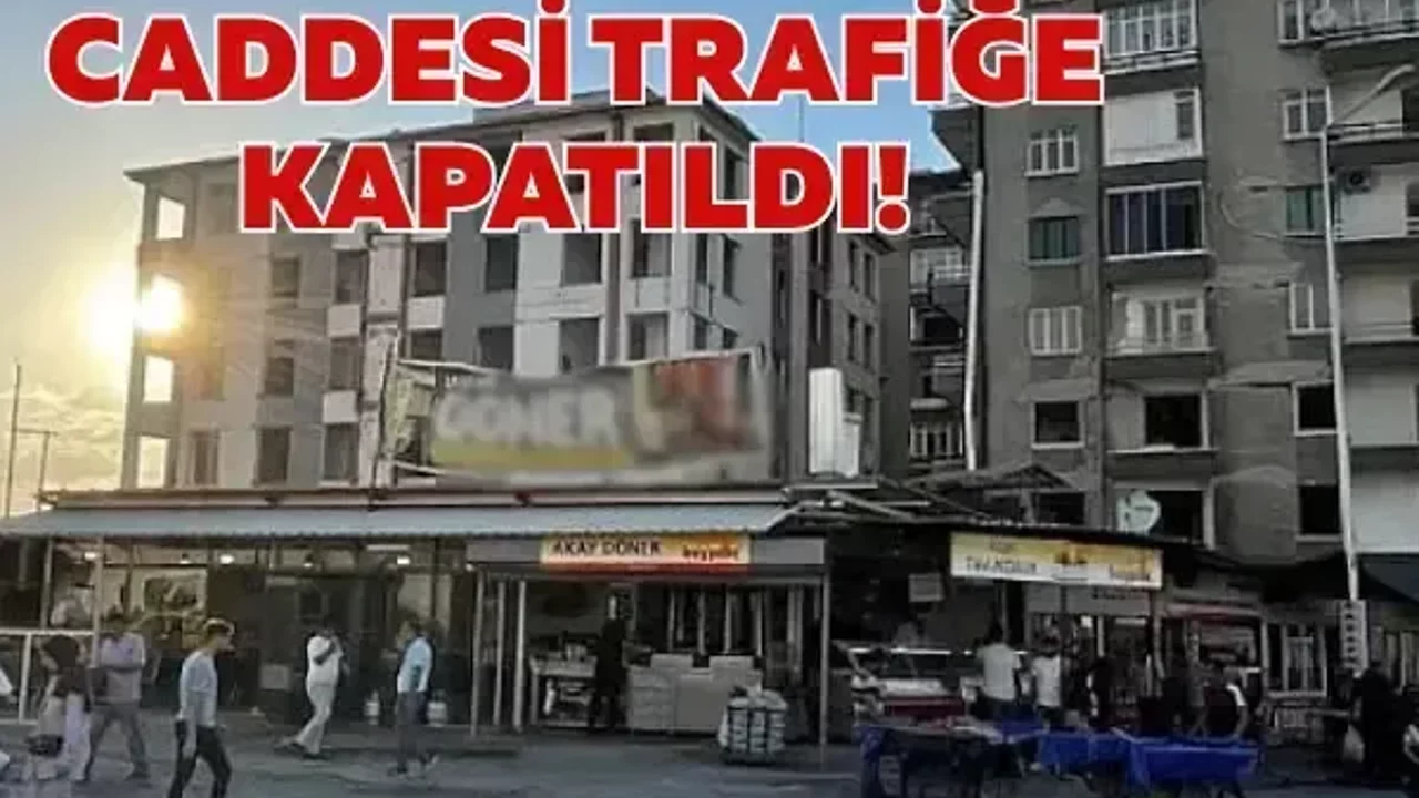 Niyazi Mısri Caddesi trafiğe kapatıldı!