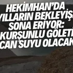 Hekimhan’da yılların bekleyişi sona eriyor: Kurşunlu Göleti can suyu olacak
