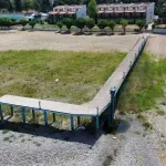 Tarihi iskele karada kaldı