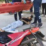 Doğanşehir'de motosiklet forklifte çarptı: 1 yaralı