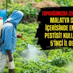 Toprağımızda zehir var! Malatya 81 il içerisinde en çok pestisit kullanan 5’inci il oldu