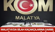 Malatya’da silah kaçakçılarına darbe: 4 silah ele geçirildi