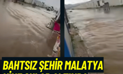 Bahtsız şehir Malatya yine sular altında