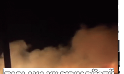 Tarlaya yıldırım düştü