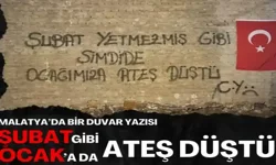Malatya’da bir duvar yazısı Şubat gibi Ocak’a da ateş düştü