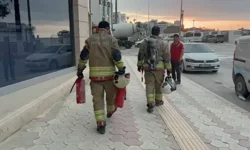 Hatay İskenderun’da 5 katlı binada yangın çıktı