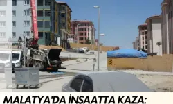 Malatya'da inşaatta kaza: İşçi çukura düşerek yaralandı