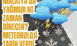 Malatya’da yağmur ne zaman dinecek? Meteoroloji tarih verdi | Malatya’da 5 günlük hava durumu