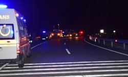 Minibüs kontrolden çıkarak yan yattı: 4 yaralı