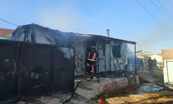 Akçadağ’da yanan konteyner kullanılamaz hale geldi