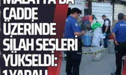 Malatya’da cadde üzerinde silah sesleri yükseldi: 1 yaralı