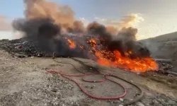 Çöplükteki yangın şehrin her yerinden görüldü