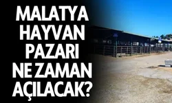 Malatya Hayvan Pazarı ne zaman açılacak?