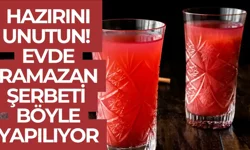 Hazırını unutun! Evde Ramazan şerbeti böyle yapılıyor