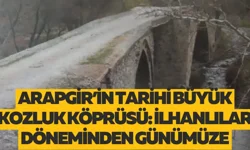Arapgir’in tarihi Büyük Kozluk Köprüsü: İlhanlılar döneminden günümüze
