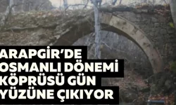 Arapgir’de Osmanlı dönemi köprüsü gün yüzüne çıkıyor