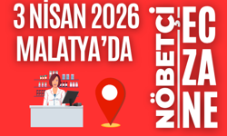 Malatya’da bugün hangi eczaneler açık? 3 Nisan 2026 nöbetçi eczane listesi!