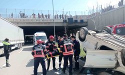 Malatya Turgut Temelli alt geçidi’nde feci kaza: 2 Yaralı