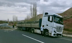 Direksiyon başında uyuyakalınca TIR karşı şeride geçti