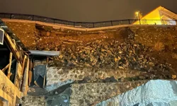 Heyelan paniği: 2 ev tahliye edildi