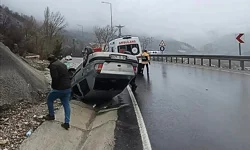 Malatya’da kontrolden çıkan araç devrildi: 5 yaralı