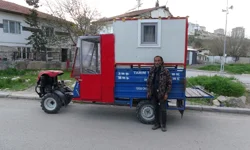 Malatya’da kiralık ev bulamayınca “yürüyen daire” yaptı