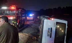 Malatya’da minibüs devrildi: Sürücü ve yolcular mucize eseri kurtuldu