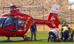 Akciğer embolisi teşhisi konuldu, ambulans helikopter Malatya’ya getirdi