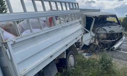 Kovancılar'da yem yüklü kamyonet dehşeti: Menfezin kenarında durabildi!