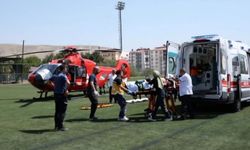 84 yaşındaki hasta ambulans helikopterle Malatya’ya getirildi