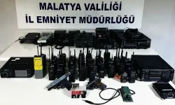 Malatya’da telsizle polis frekansını dinleyen şebeke çökertildi