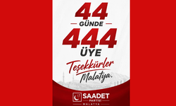 Saadet Partisi Malatya'da vites yükseltti! 44 günde bakın kaç kişi üye oldu?