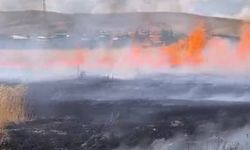 Darende’de buğday tarlasında yangın çıktı