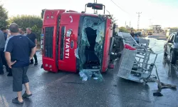 Malatya’da olaya giden itfaiye aracı devrildi: 3 yaralı