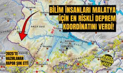 Bilim insanları Malatya için en riskli deprem koordinatını verdi! 2025’te hazırlanan rapor şok etti
