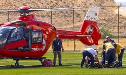 Darende’de zamanla yarış: Kalp krizi şüphesi taşıyan hasta için hava ambulansı havalandı