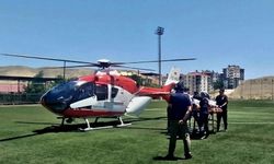 Darende’de kalp krizi geçiren hasta hava ambulansıyla Malatya’ya sevk edildi