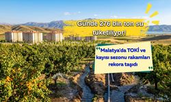 Günde 276 bin ton su tüketiliyor! Malatya'da TOKİ ve kayısı sezonu rakamları rekora taşıdı