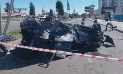 Malatya Yakınca çevre yolunda kaza: Takla atan araç hurdaya döndü, 3 yaralı