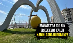 Malatya’da 100 bin erkek evde kaldı! Kadınlarda durum ne?