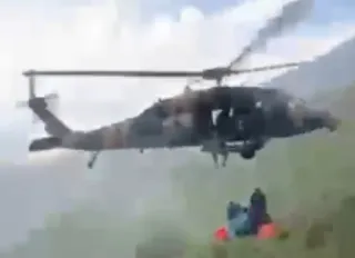 Beydağı’nda mantar toplarken kalp krizi geçiren şahsa askeri helikopter yetişti