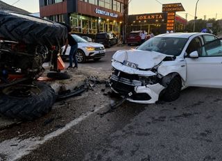 Darende'de korkutan kaza! O kavşak yine savaş alanına döndü