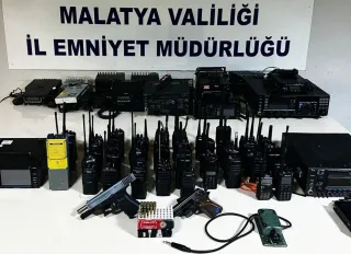 Malatya’da telsizle polis frekansını dinleyen şebeke çökertildi